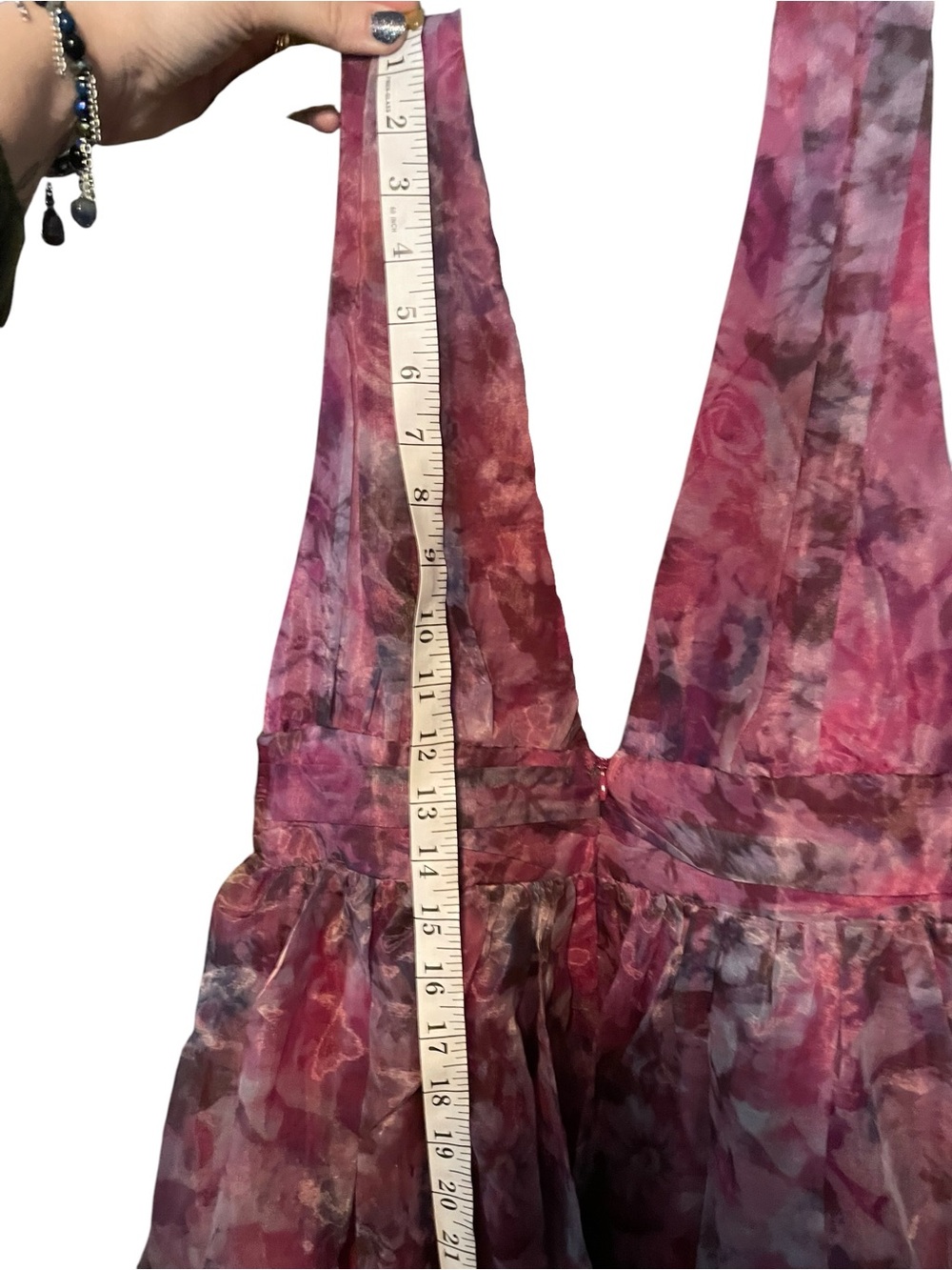 Lulu's Pink Floral Maxi Dress - Picture 7 of 8